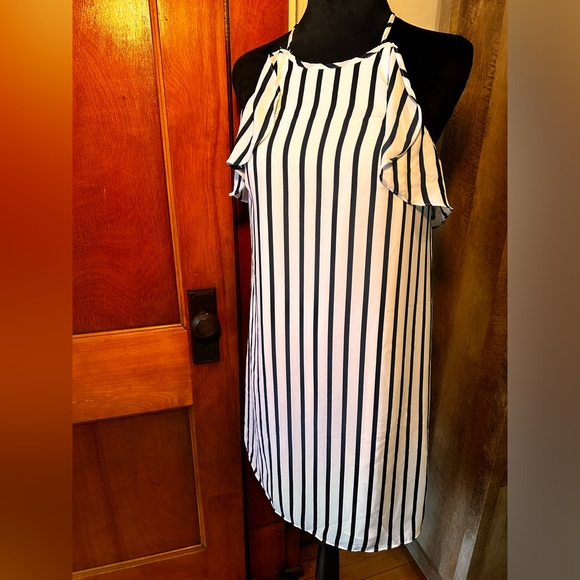 J crew navy blue and white striped halter - Picture 9 of 9